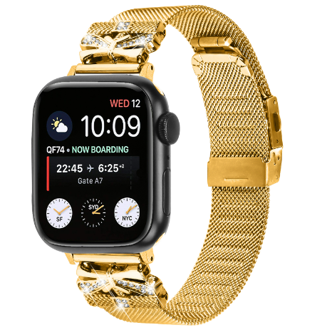 Stainless Steel 53g black smartwatch band 38/40/41mm ap45.1.38