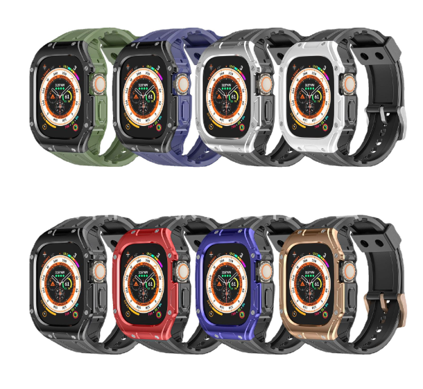 TPU+PC black&red smartwatch band 49mm ap27.1.6.49