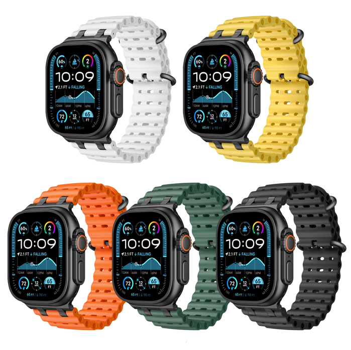 TPU+PC black smartwatch band 42/44/45/49mm ap28.1.42
